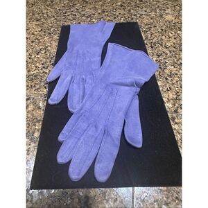 Vintage periwinkle blue gloves
